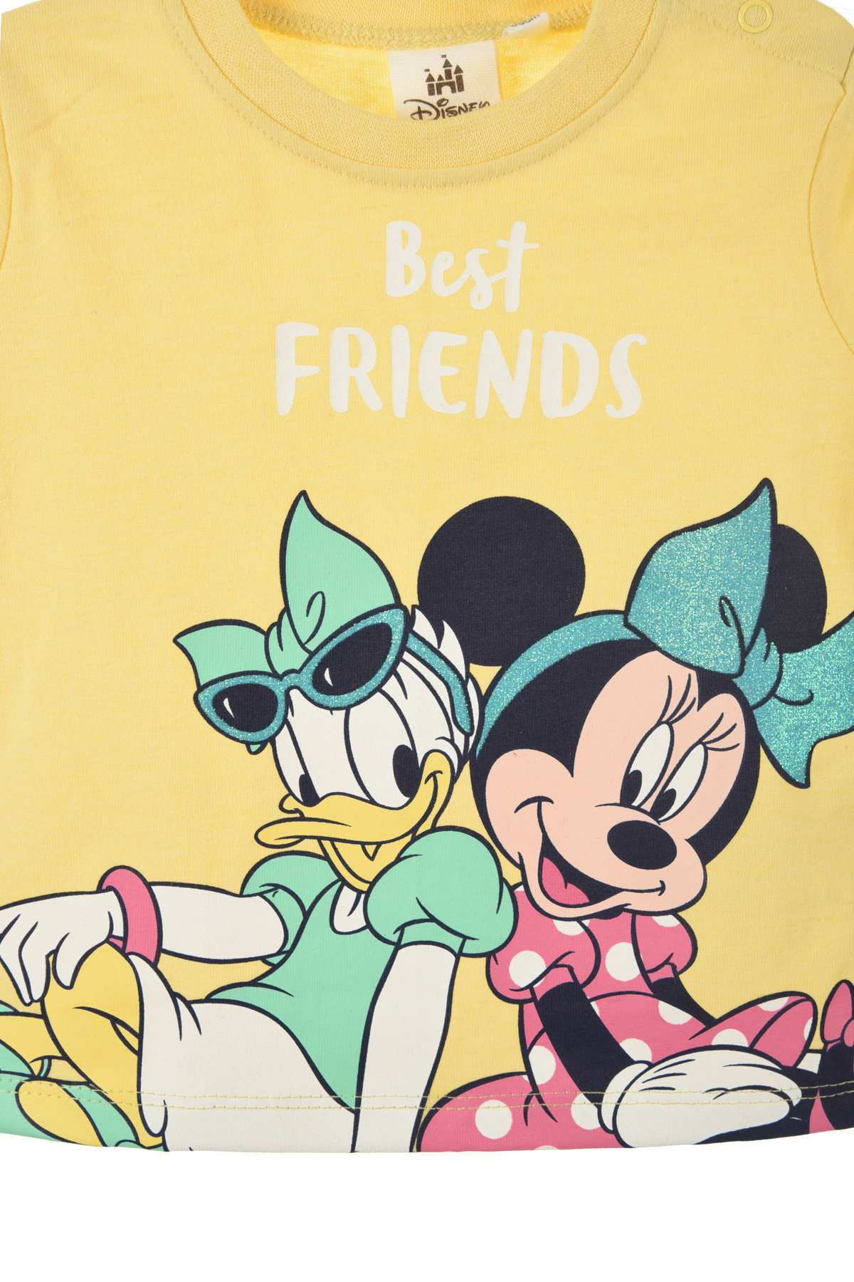 Completo Short + T-Shirt Minnie DISNEY Neonata 60% Co 40% Pl - Ex0075.recgiallo