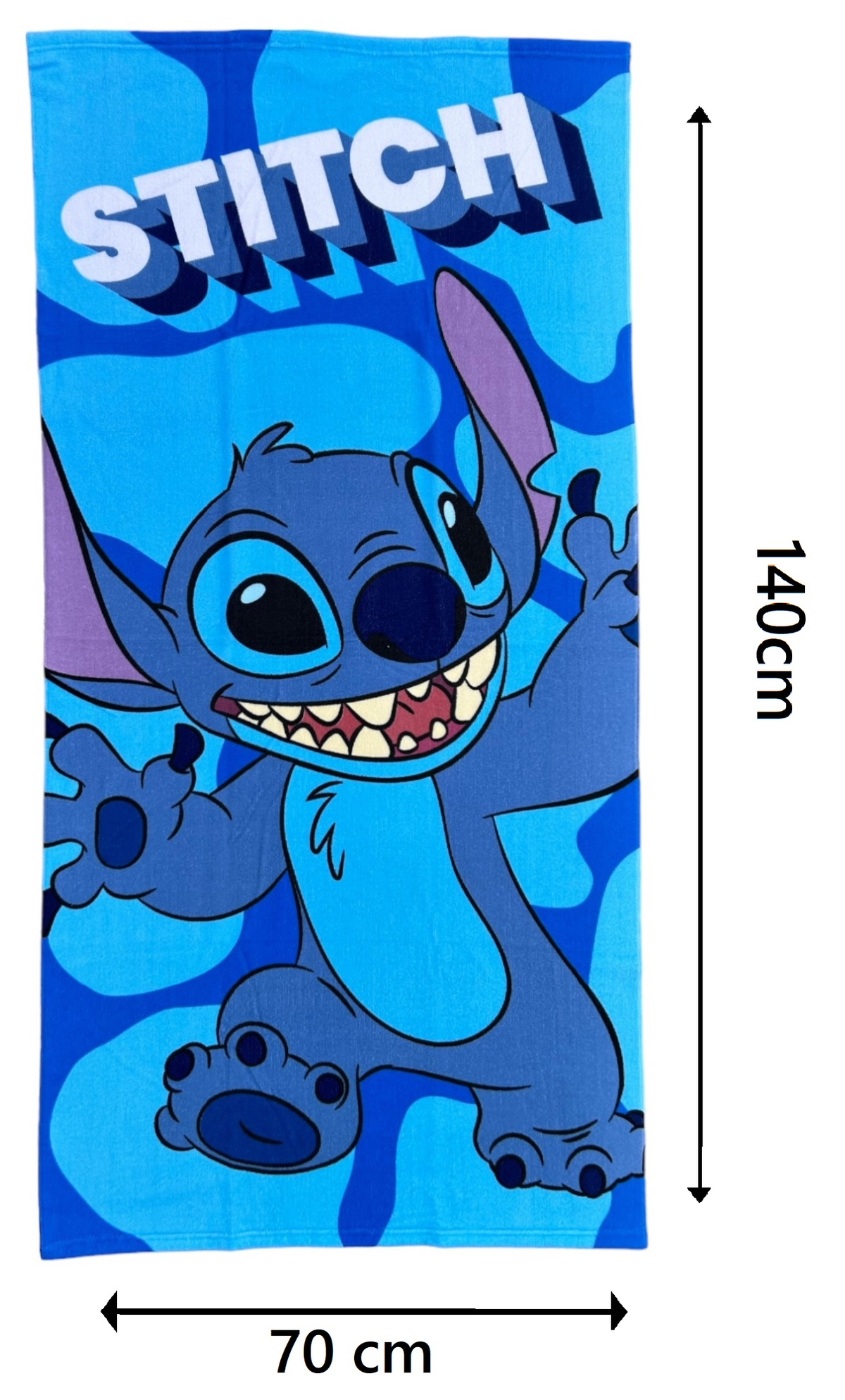 Telo Mare Stitch DISNEY Asciugamano per Bambini in Microfibra CM 140x70 - Sti1412
