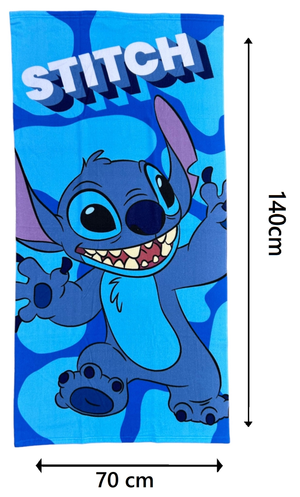 Telo Mare Stitch DISNEY Asciugamano per Bambini in Microfibra CM 140x70 - Sti1412