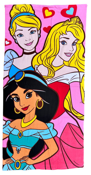 Telo Mare Principesse DISNEY Asciugamano per Bambini in Microfibra CM 140x70 - Pri1401