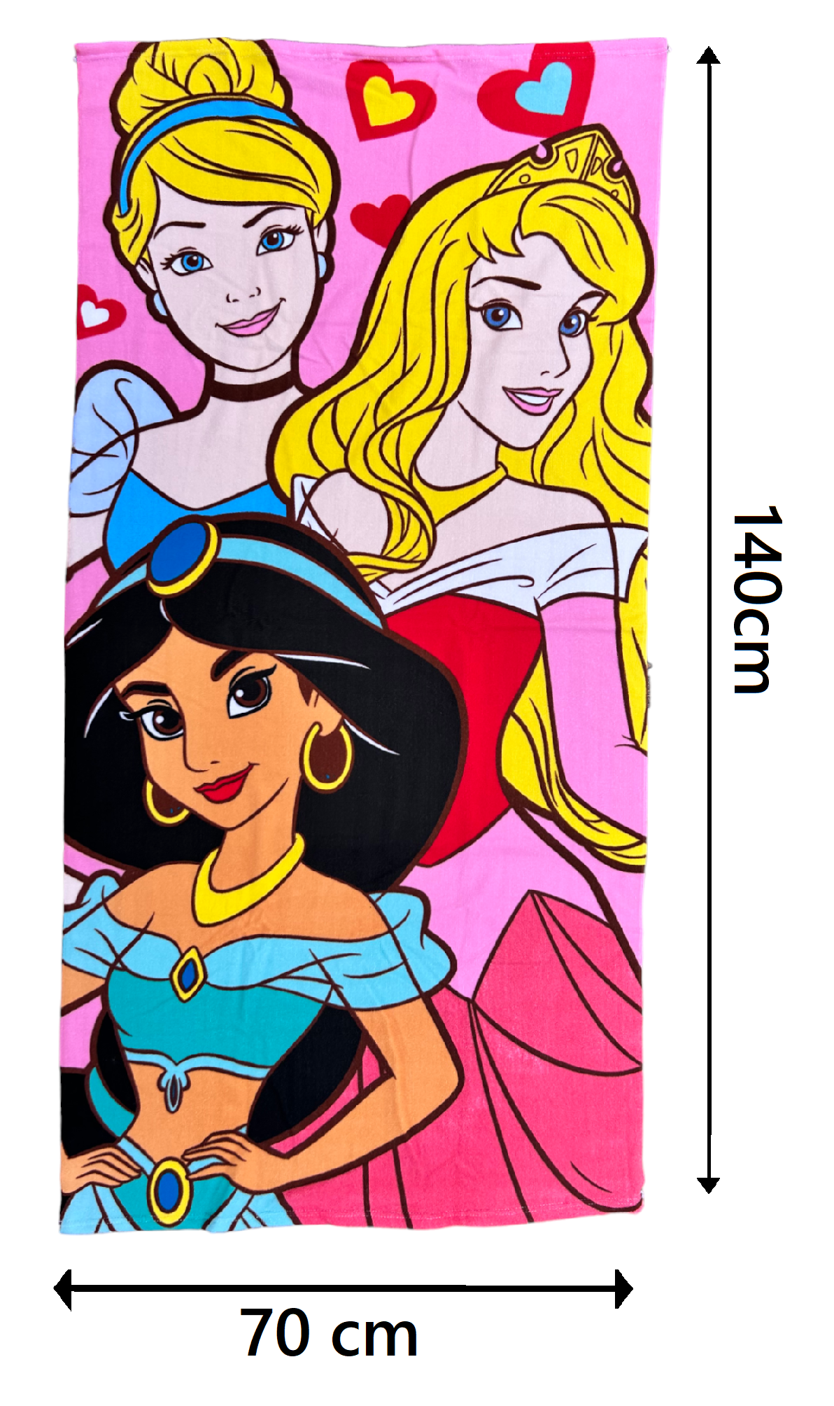 Telo Mare Principesse DISNEY Asciugamano per Bambini in Microfibra CM 140x70 - Pri1401