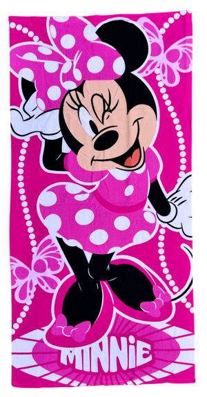 Telo Mare Minnie DISNEY Asciugamano per Bambini in Microfibra CM 140x70 - Min1397