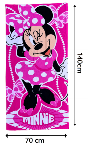 Telo Mare Minnie DISNEY Asciugamano per Bambini in Microfibra CM 140x70 - Min1397