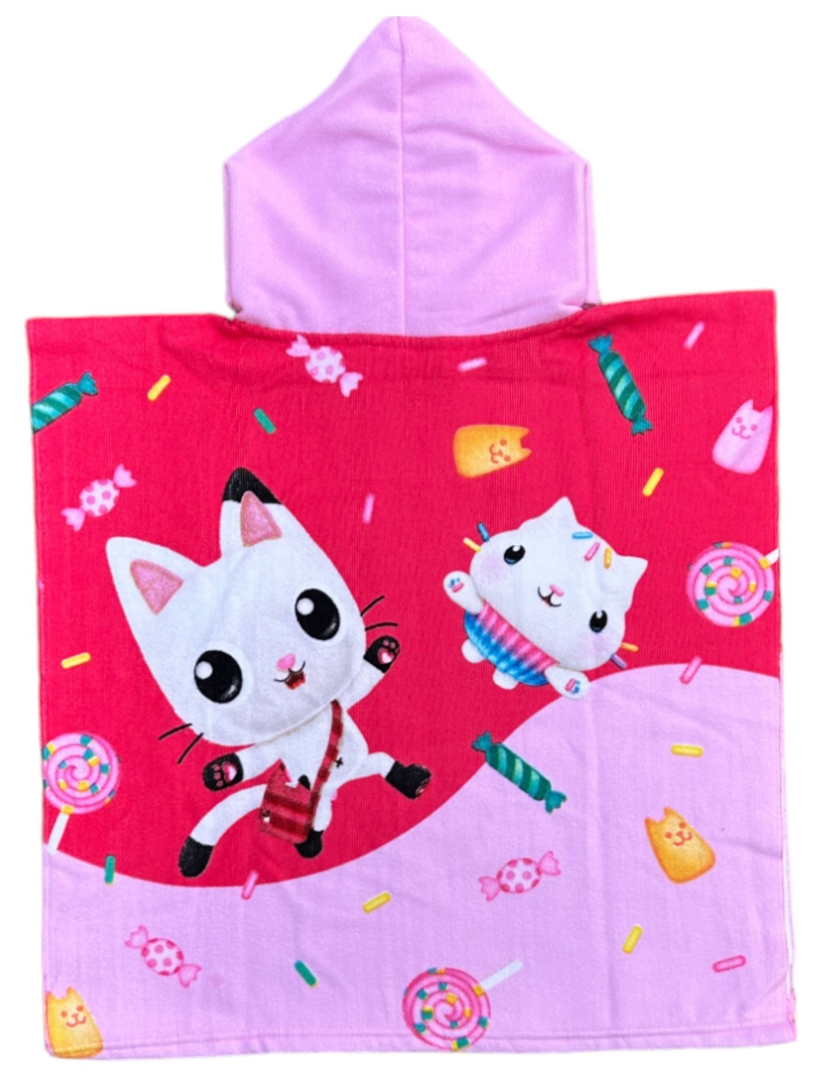 Poncho Mare Gabby's Dollhouse 110 X 55 CM Accappatoio per Bambini 100% Pl - Gabby1441