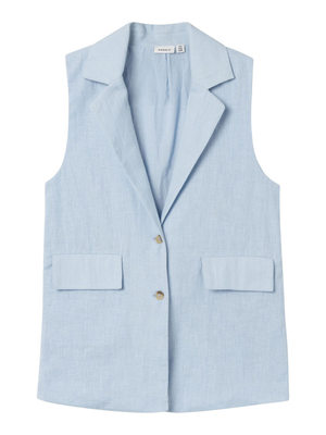 Gilet Lungo Ragazza  80% Co 20% Lin - 13227398