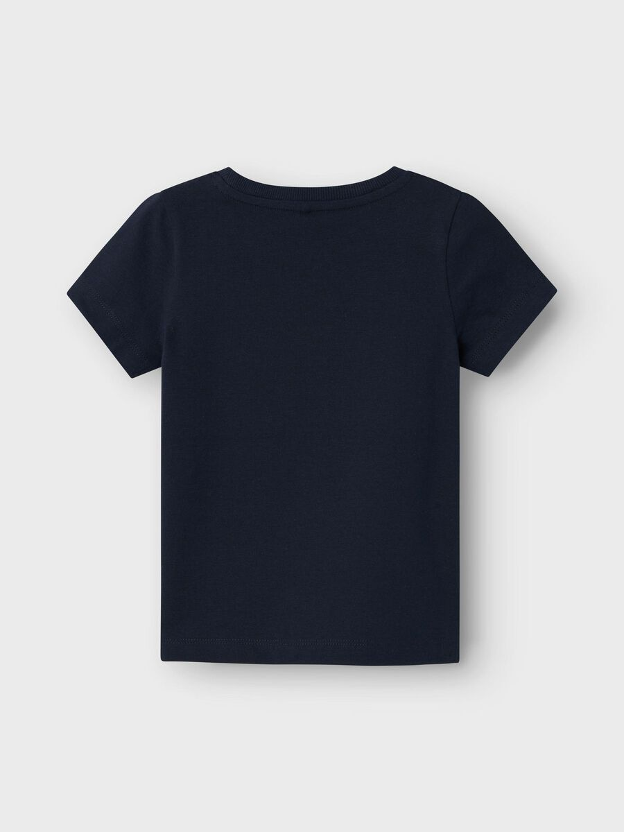 T-Shirt M.c. Stampa Arcobaleno Maglietta Bambina 100%co - 13226039blu
