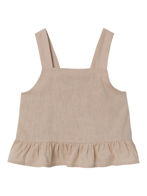 Top in Misto Lino Maglietta Ragazza  80% Co 20% Lino - 13227396