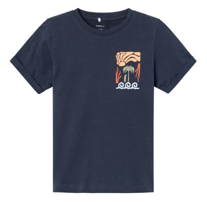 T-Shirt M.c. con Stampa Maglietta Bambino - 13229923blu