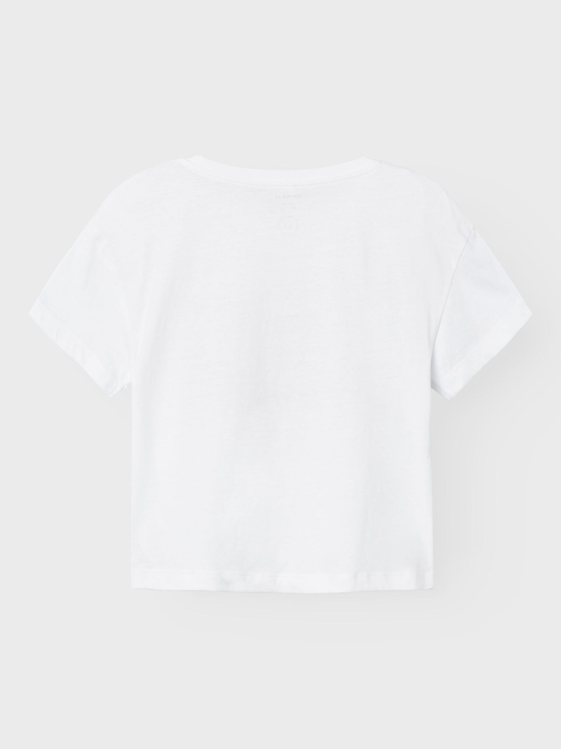 T-Shirt M.c. con Ricamo Maglietta Bambina 100%co - 13229978rosa