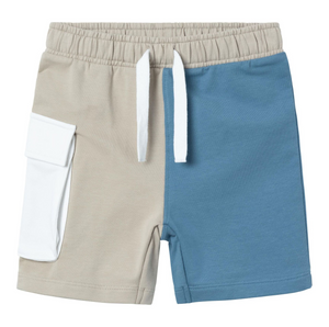 Bermuda Bicolore con Vita Regolaboile Pantaloncini Bambino - 13230334