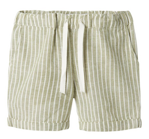 Bermuda in Misto Lino con Vita Regolaboile Pantaloncini Bambino - 13229476verde