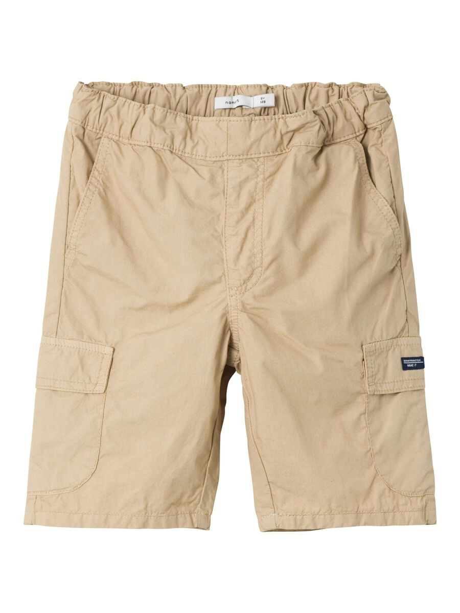 Bermuda Modello Cargo con Vita Regolabile Pantaloncini Bambino - 13226530beige