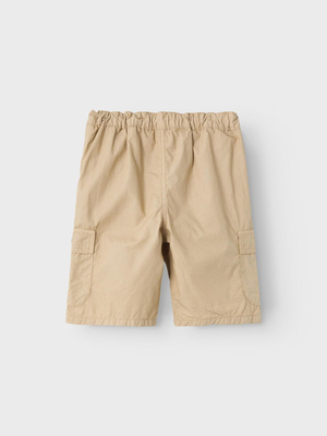 Bermuda Modello Cargo con Vita Regolabile Pantaloncini Bambino - 13226530beige