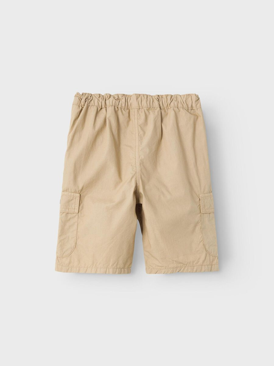 Bermuda Modello Cargo con Vita Regolabile Pantaloncini Bambino - 13226530beige