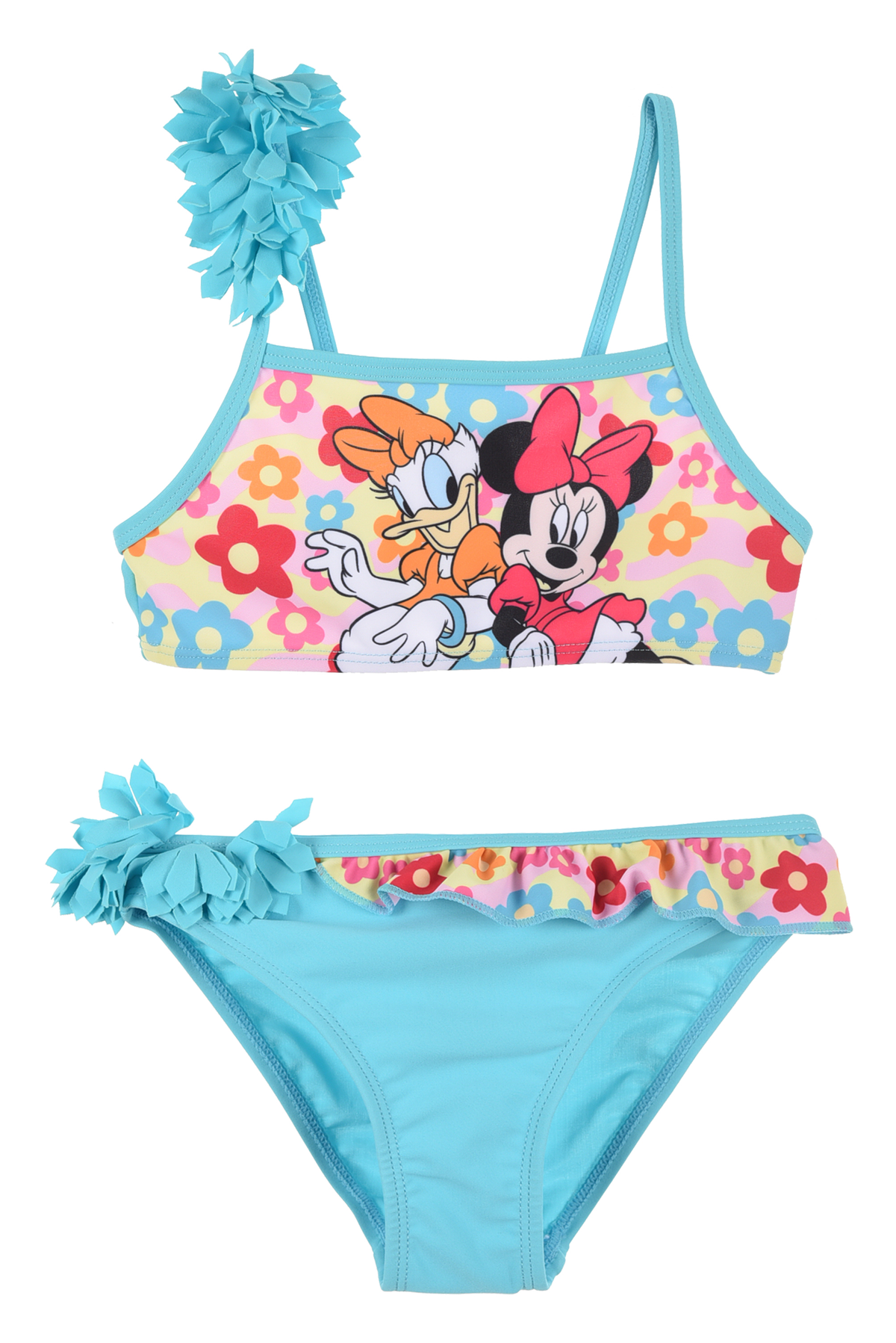 Costume Mare Minnie DISNEY Bikini 2 Pezzi Bambina - Ex1825celeste