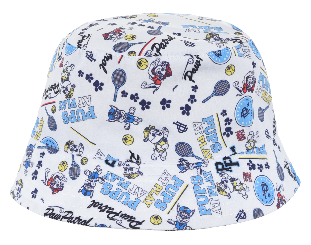 Cappello Paw Patrol Cappello Modello Alla Pescatora in 100% Pe Bambini - Ex4046bianco