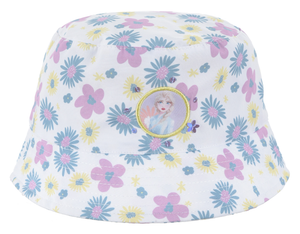 Cappello Frozen DISNEY Cappello Modello Alla Pescatora in 100% Pe Bambini - Ex4004bianco