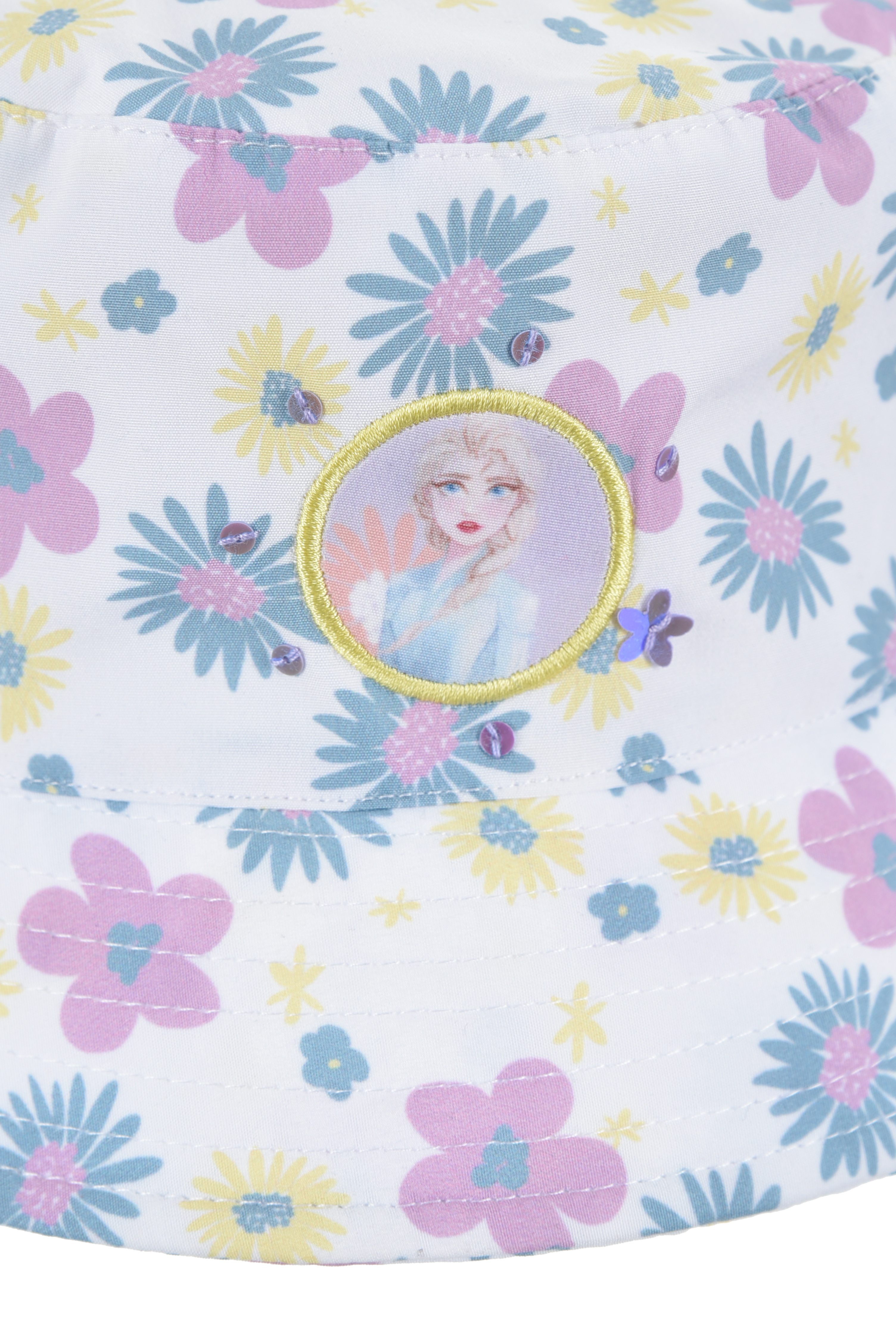 Cappello Frozen DISNEY Cappello Modello Alla Pescatora in 100% Pe Bambini - Ex4004bianco