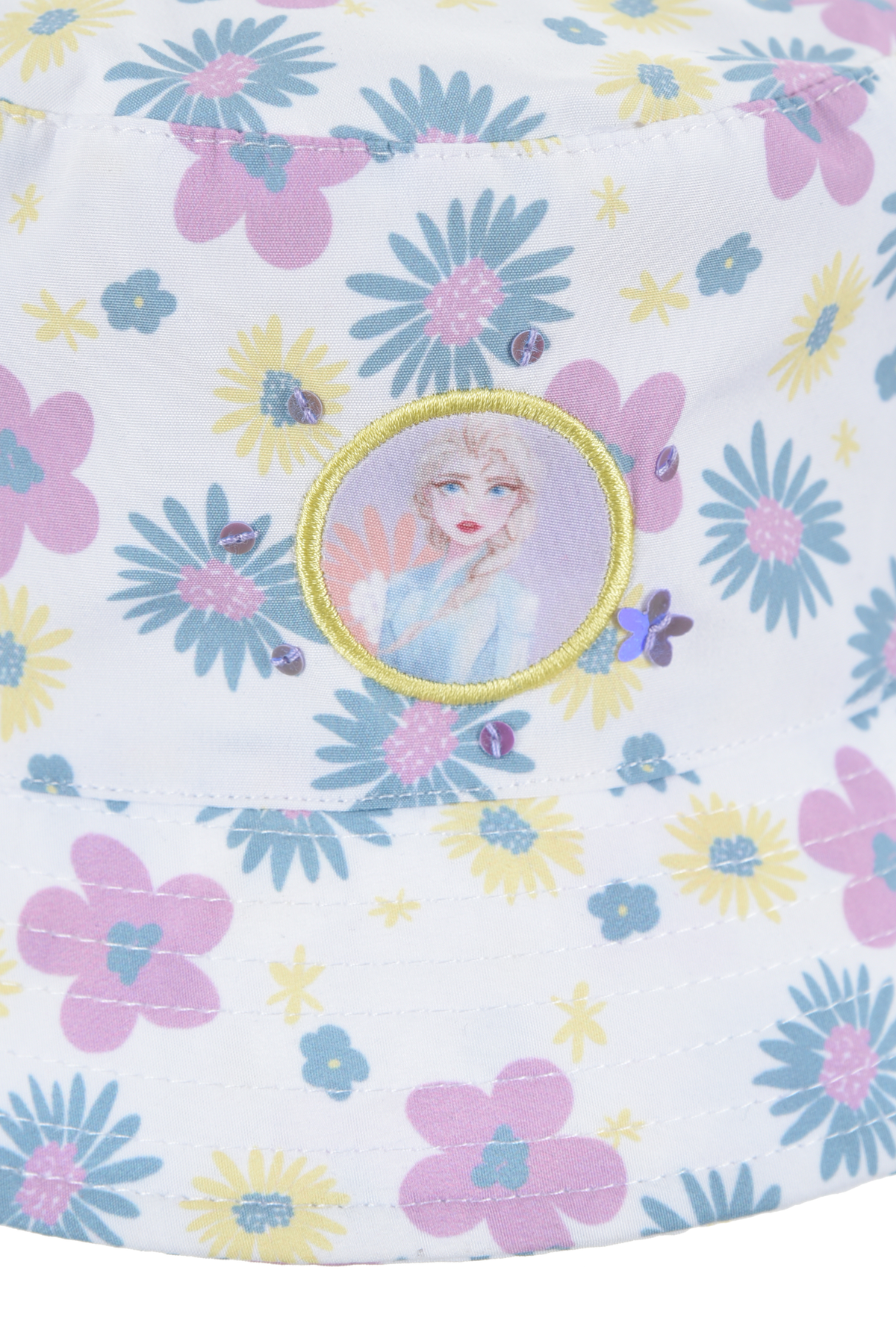 Cappello Frozen DISNEY Cappello Modello Alla Pescatora in 100% Pe Bambini - Ex4004bianco