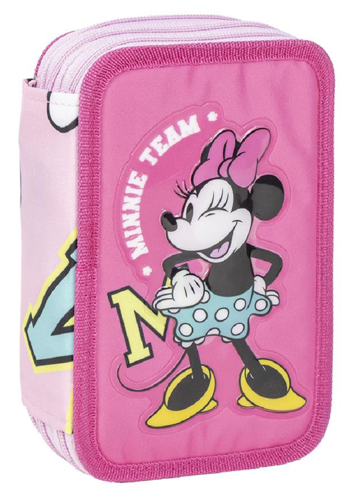 Astuccio Scuola Minnie Mouse DISNEY Multiscomparto 3 Zip Portacolori Giotto - 1151