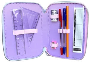 Astuccio Scuola Stitch e Angel DISNEY Multiscomparto 3 Zip Portacolori Giotto - 1153