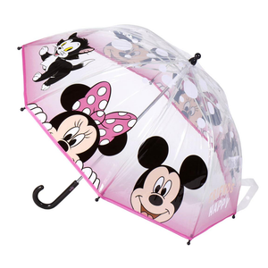Ombrello Minnie DISNEY Trasparente Manuale 8 Raggi Bambino - 0718