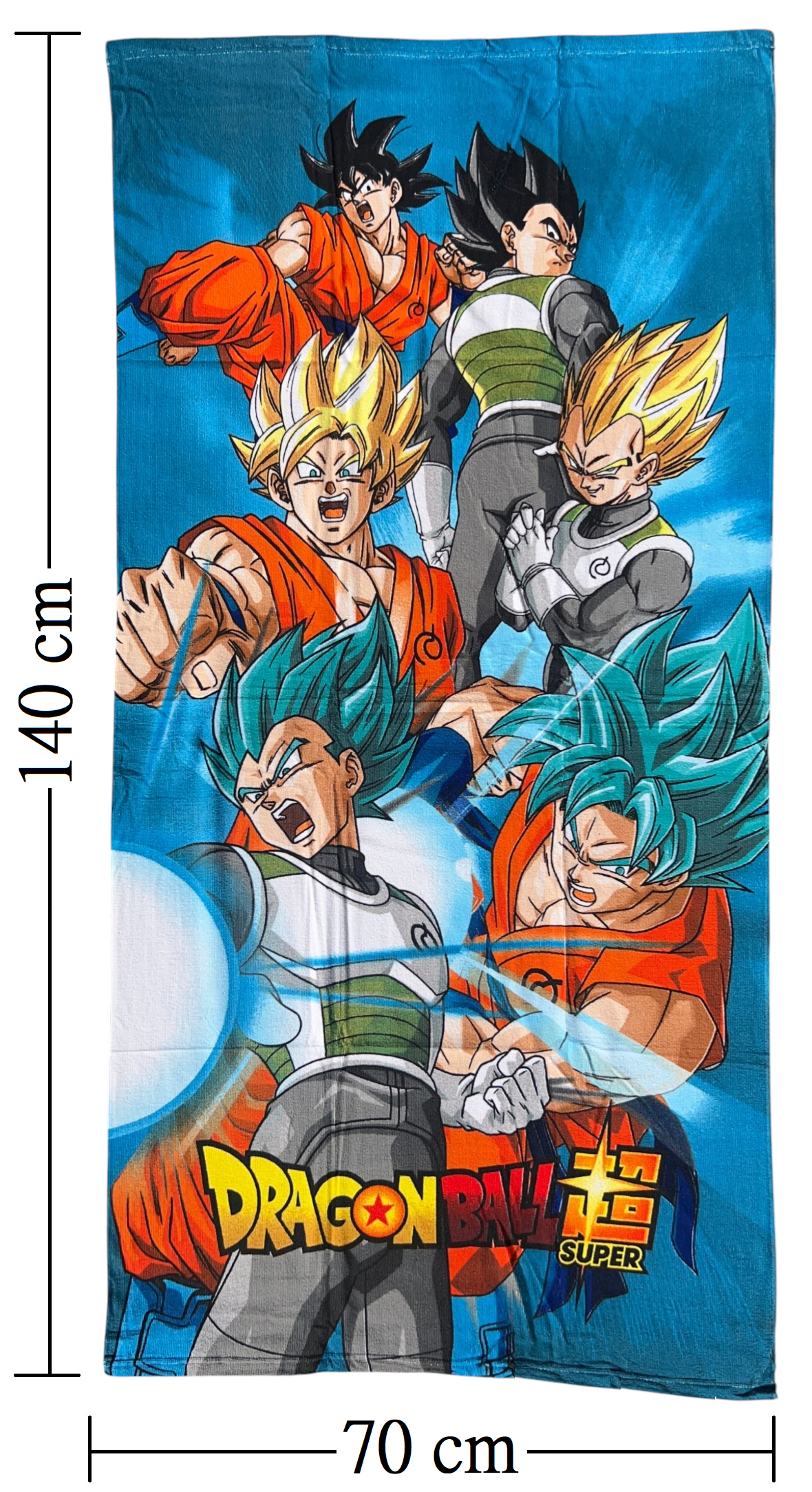 Telo Mare Dragon Ball Super Asciugamano per Bambini in Microfibra CM 140x70 - Db24-003