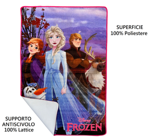 Tappeto Gioco Frozen DISNEY Microfibra Antiscivolo 80x120 CM - Fro24-3781