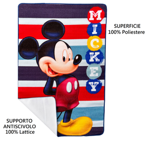 Tappeto Gioco Topolino DISNEY Microfibra Antiscivolo 80x120 CM - Mic24-3784