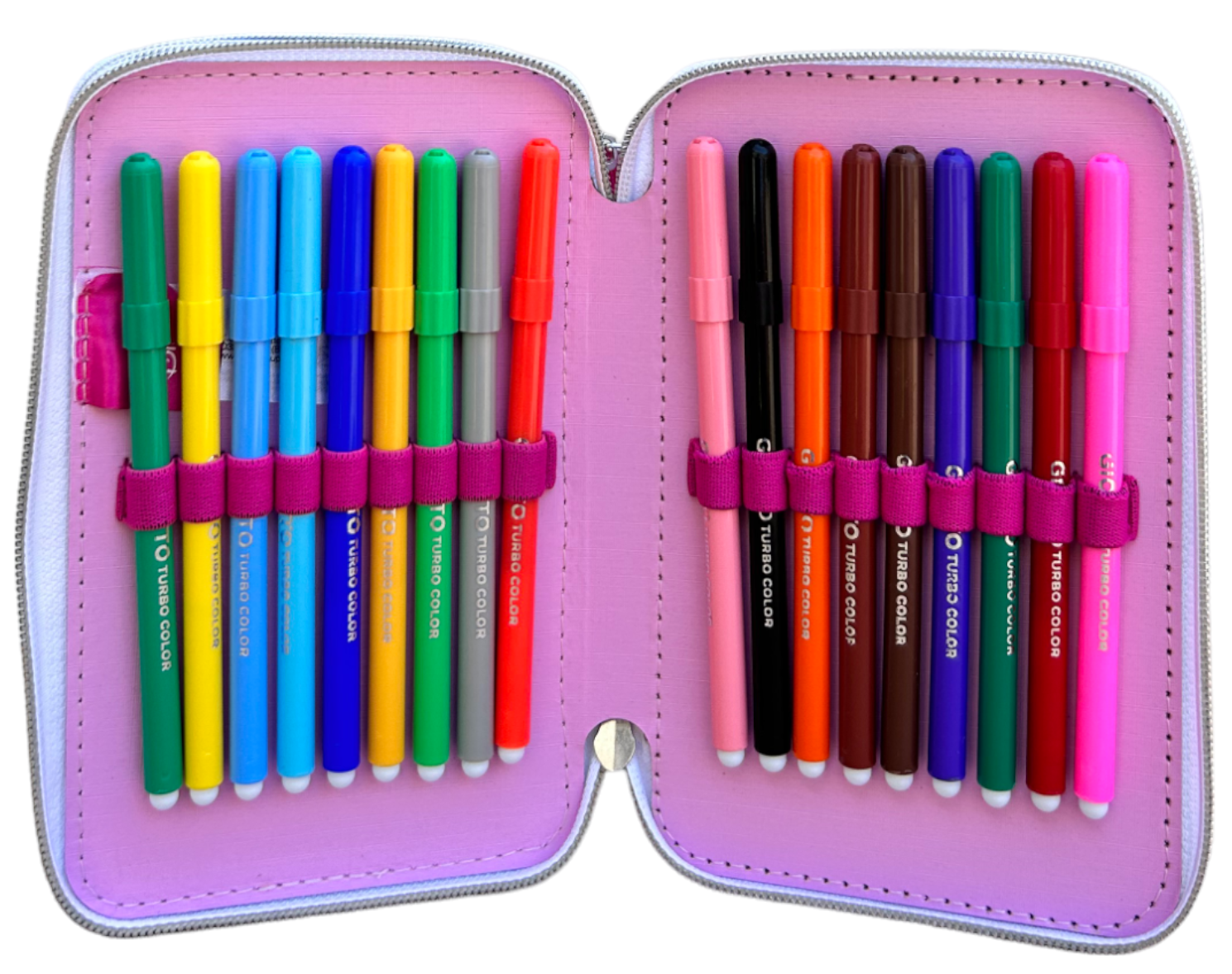 Astuccio Scuola 3d Paperina DISNEY Multiscomparto 3 Zip Portacolori Pennarelli Giotto - Dsy0972
