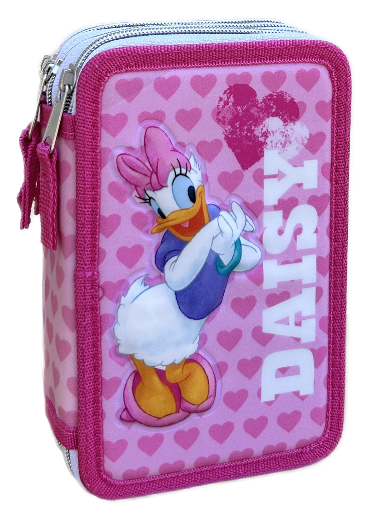 Astuccio Scuola 3d Paperina DISNEY Multiscomparto 3 Zip Portacolori Pennarelli Giotto - Dsy0972