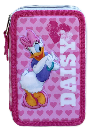 Astuccio Scuola 3d Paperina DISNEY Multiscomparto 3 Zip Portacolori Pennarelli Giotto - Dsy0972