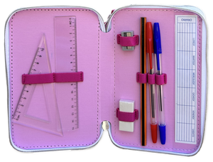 Astuccio Scuola 3d Paperina DISNEY Multiscomparto 3 Zip Portacolori Pennarelli Giotto - Dsy0972