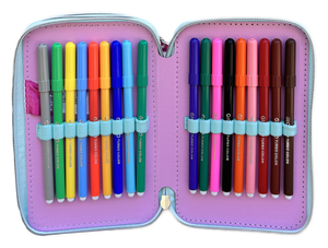 Astuccio Scuola 3d Minnie DISNEY Multiscomparto 3 Zip Portacolori Pennarelli Giotto - Min0972