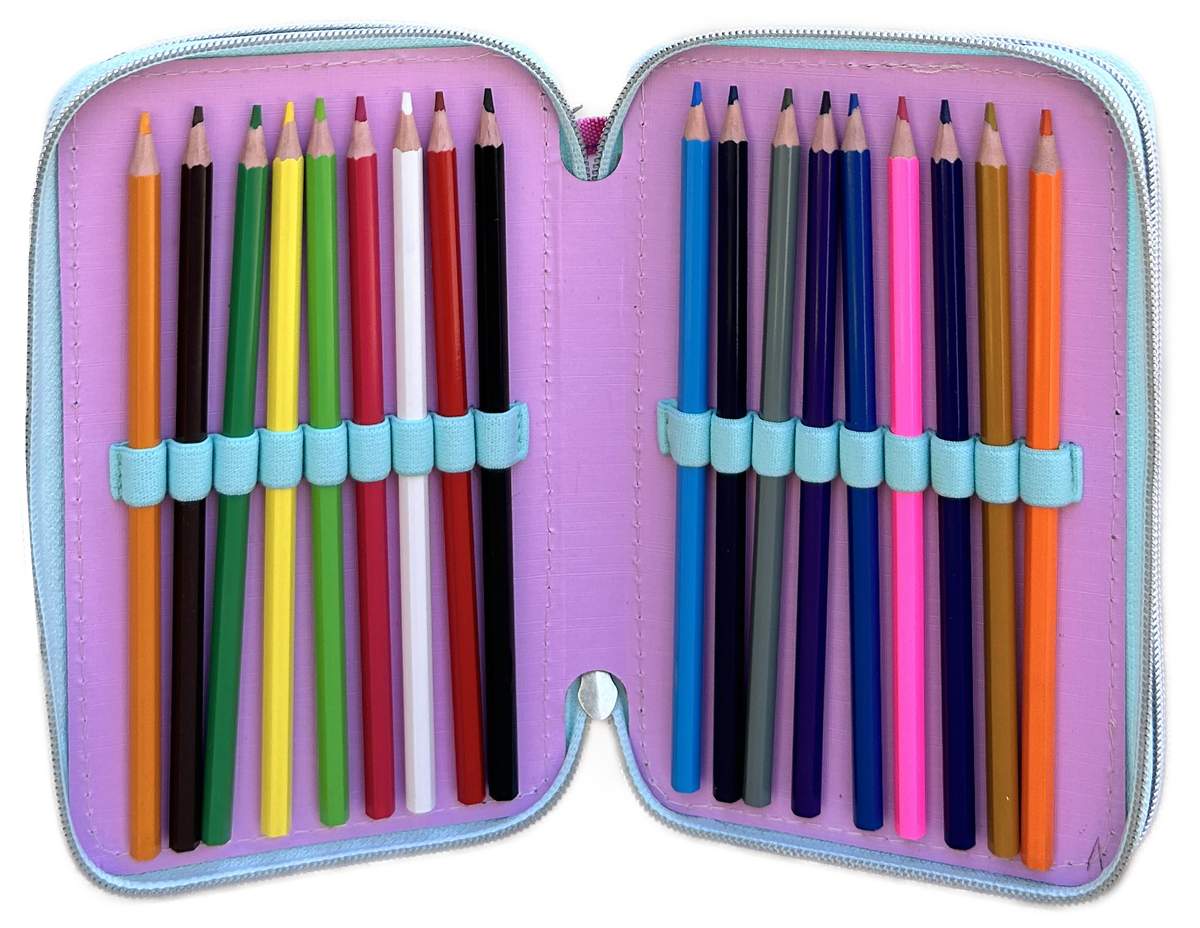 Astuccio Scuola 3d Minnie DISNEY Multiscomparto 3 Zip Portacolori Pennarelli Giotto - Min0972