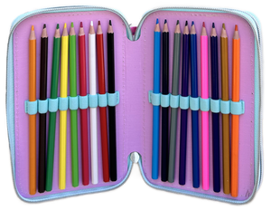 Astuccio Scuola 3d Minnie DISNEY Multiscomparto 3 Zip Portacolori Pennarelli Giotto - Min0972
