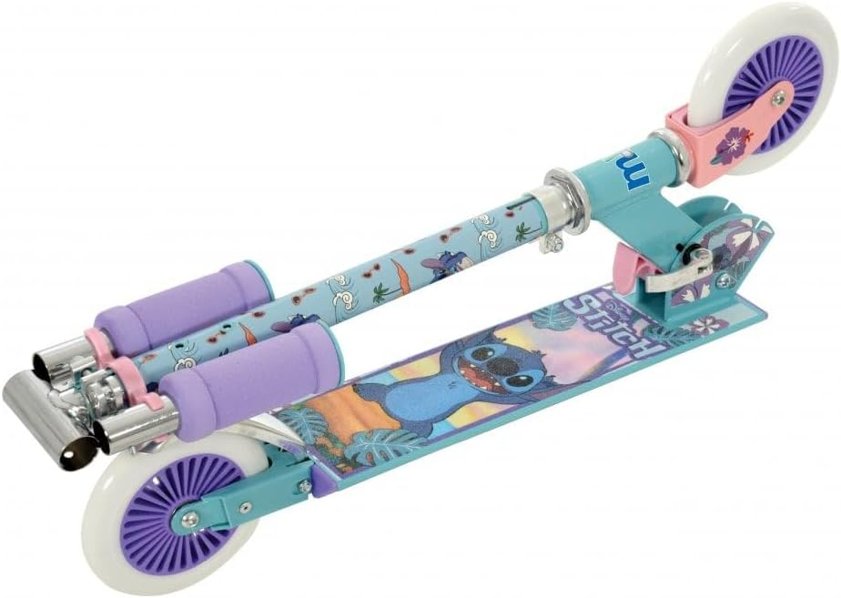 Monopattino Stitch DISNEY 2 Ruote Pieghevole Manubrio Regolabile 70 Kg- 37263
