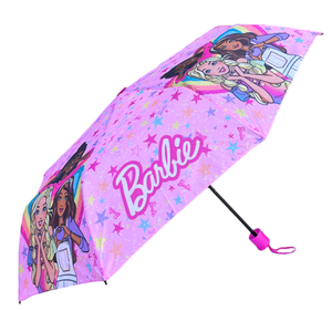 Ombrello Pieghevole Barbie 8 Raggi Bambino - B09042mc