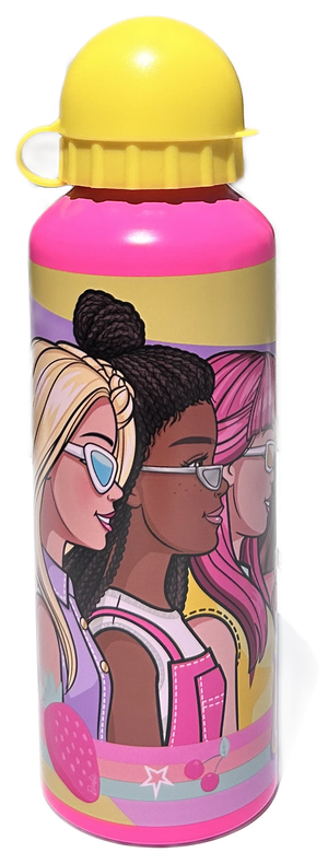 Borraccia in Alluminio Barbie con Beccuccio e Coperchio 500 Ml - B09091mc/g
