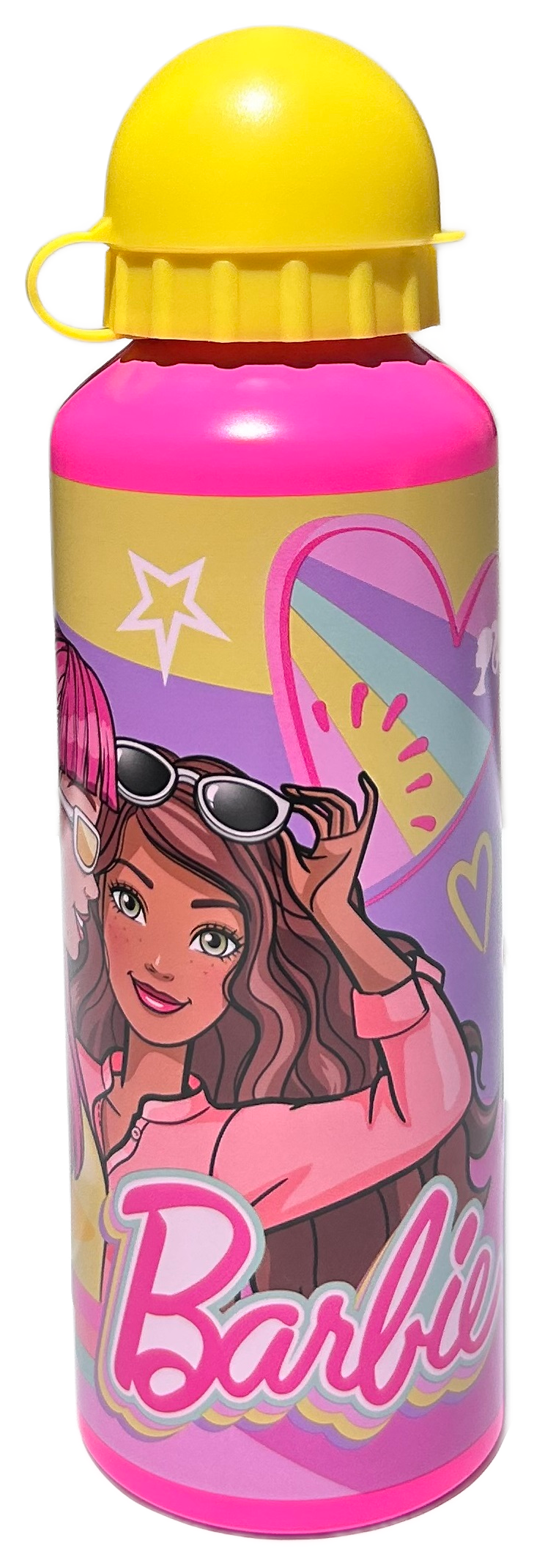 Borraccia in Alluminio Barbie con Beccuccio e Coperchio 500 Ml - B09091mc/g