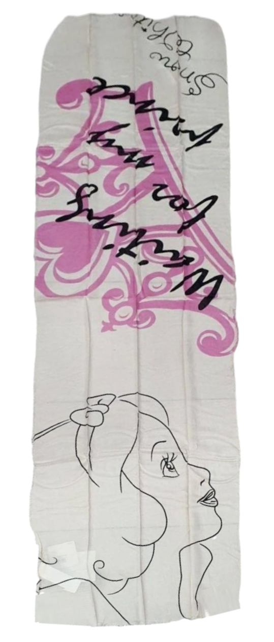 Foulard Biancaneve Principesse DISNEY Sciarpa Pareo 50x180 CM in Viscosa - D85396