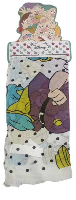Foulard Sette Nani DISNEY Sciarpa Pareo 55x180 CM in Viscosa - D84903