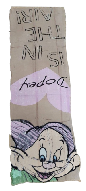 Foulard Cucciolo Sette Nani DISNEY Sciarpa Pareo 55x200 CM in Viscosa - D86541