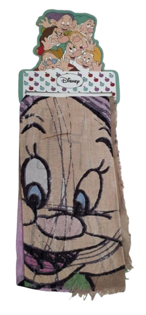 Foulard Cucciolo Sette Nani DISNEY Sciarpa Pareo 55x200 CM in Viscosa - D86541