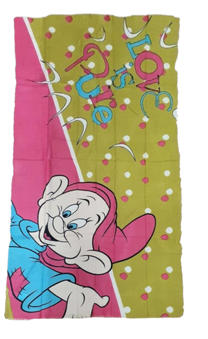Foulard Cucciolo Sette Nani DISNEY Sciarpa Pareo 100x180 CM in Cotone - D84917