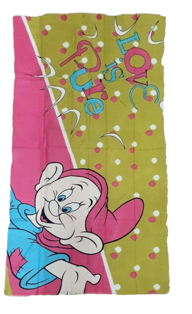 Foulard Cucciolo Sette Nani DISNEY Sciarpa Pareo 100x180 CM in Cotone - D84917