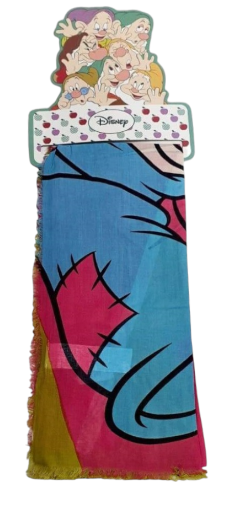 Foulard Cucciolo Sette Nani DISNEY Sciarpa Pareo 100x180 CM in Cotone - D84917