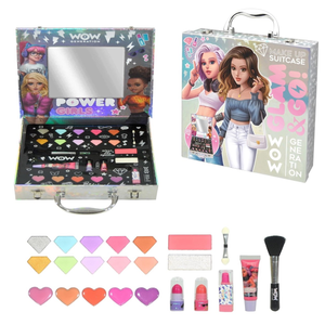 Valigetta con Trucchi Trousse Ombretti Rossetto Pennello Sicuro per Bambine - Wow00055