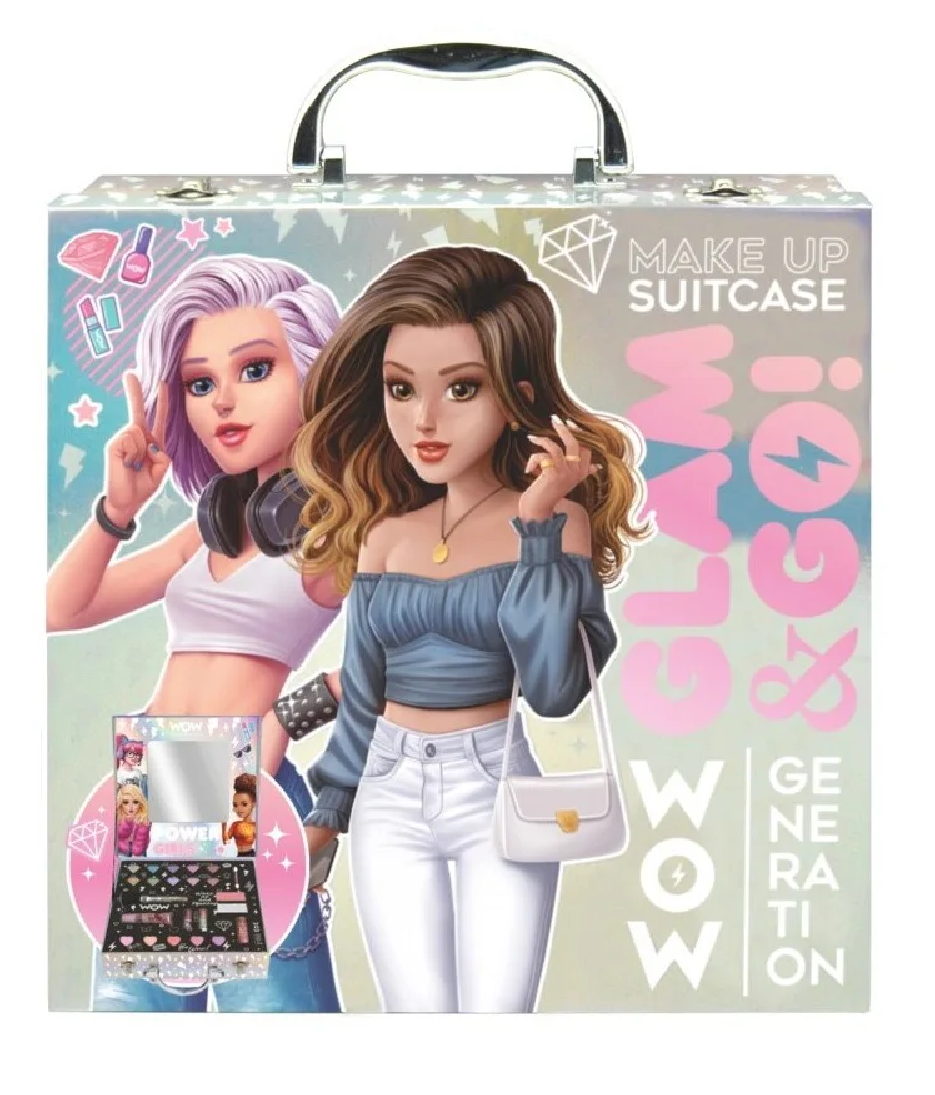 Valigetta con Trucchi Trousse Ombretti Rossetto Pennello Sicuro per Bambine - Wow00055