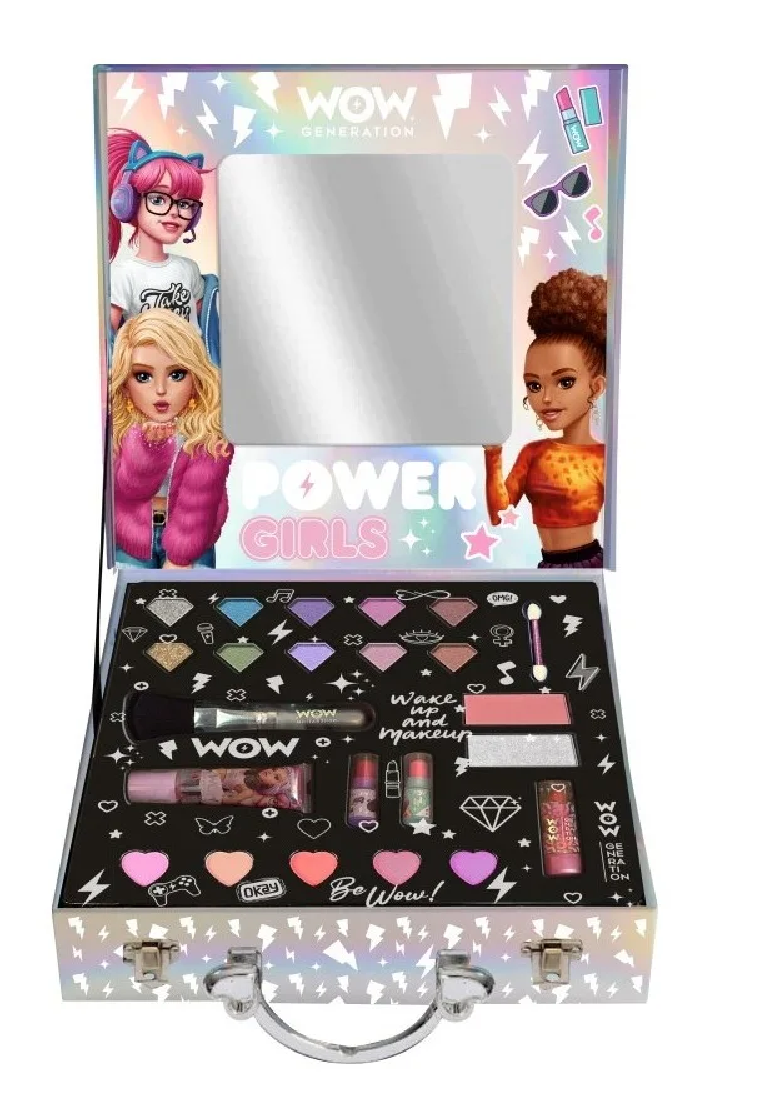 Valigetta con Trucchi Trousse Ombretti Rossetto Pennello Sicuro per Bambine - Wow00055